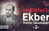 el-Fıkhu’l-Ekber Metin Okumaları – 4 | Yakup Özcan